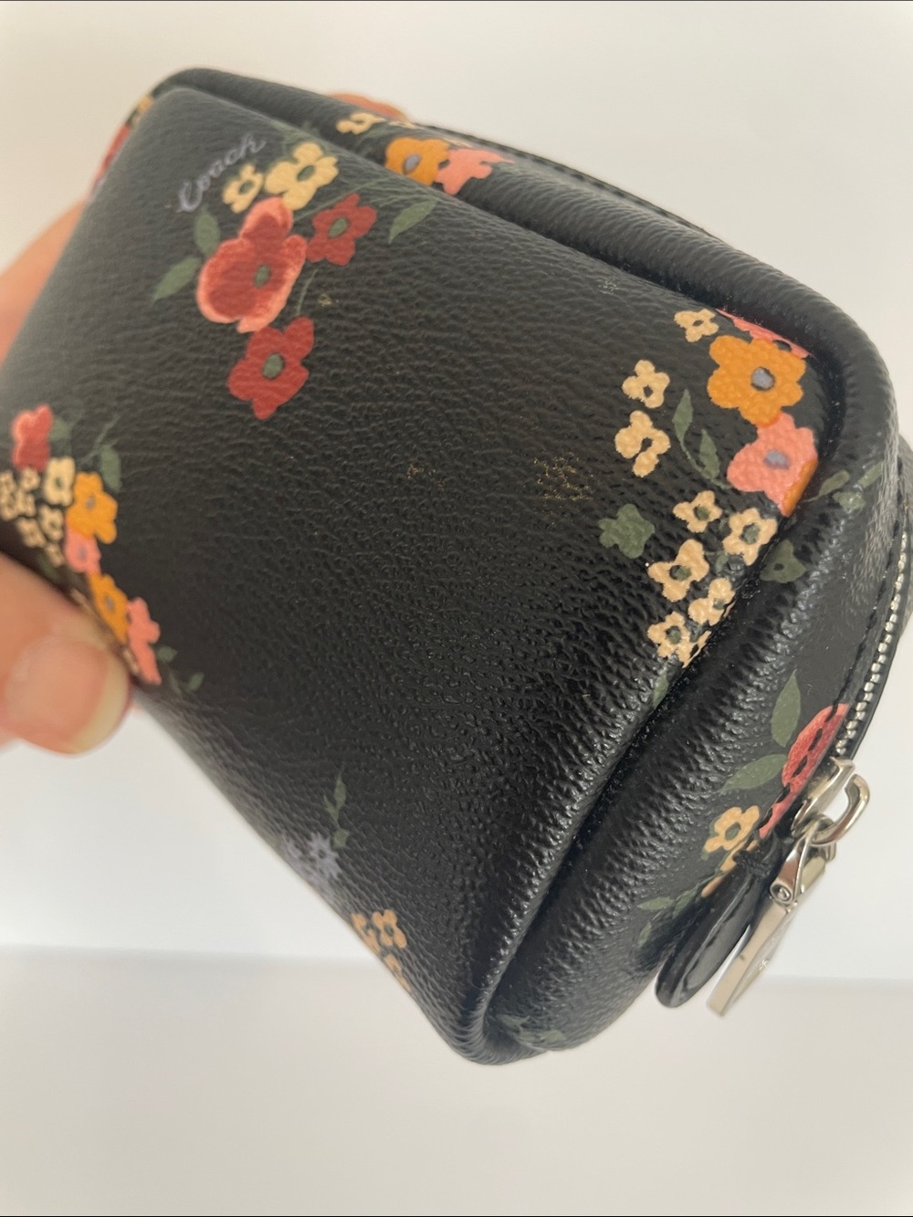 Coach Mini Boxy Cosmetic Case | Pouch Wildflower - Picture 8 of 10